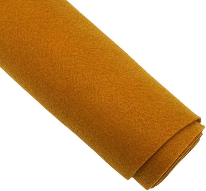 MUSTARD - Craft Felt By Yard 72" Wide Acrylic Felt - Soft and Durable Black Felt Fabric for DIY Arts & Crafts, Decorations and More