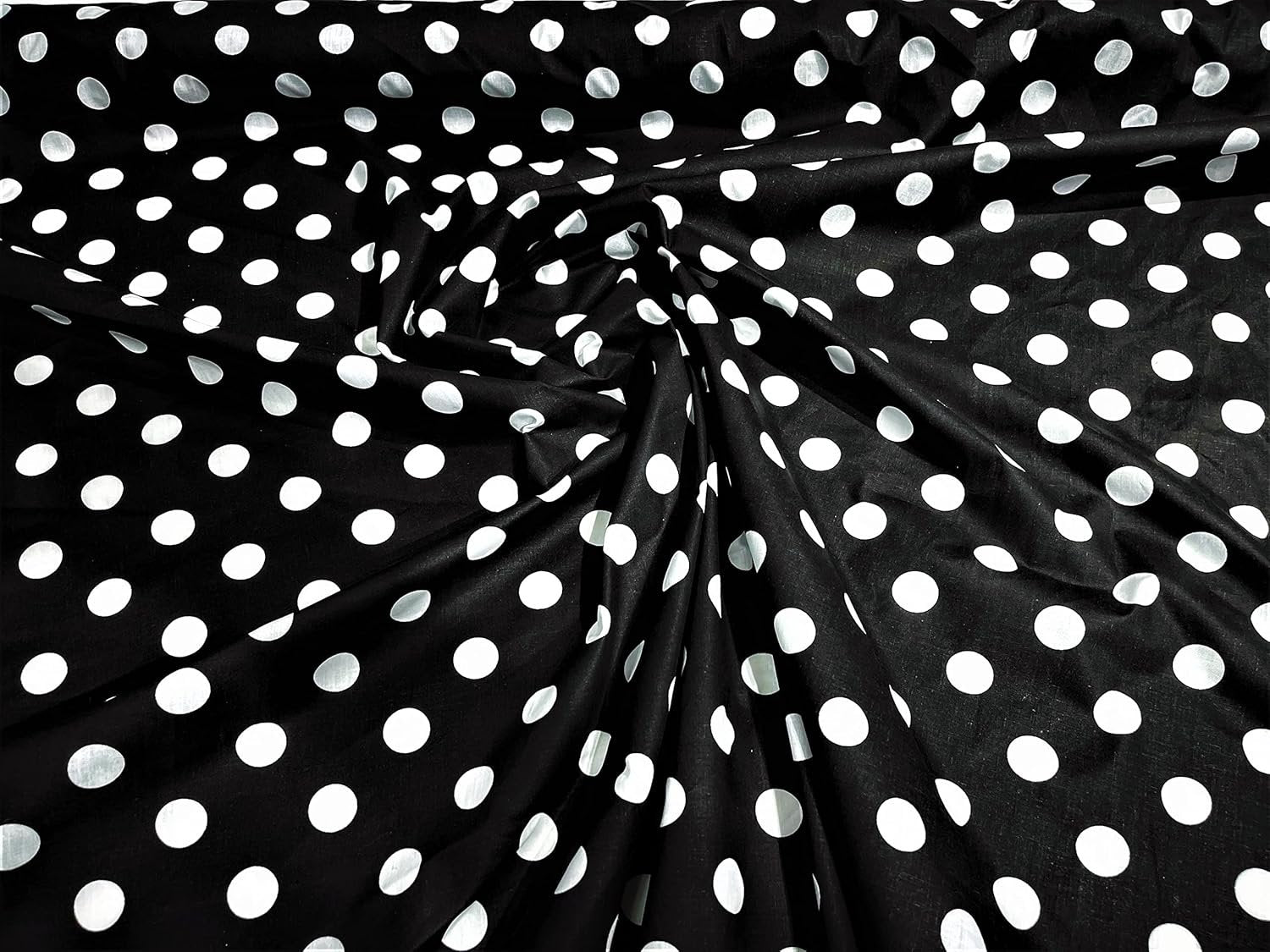 POLKA DOT - Print Poly Cotton Fabric 60" Wide by The Yard. Choose Color Below