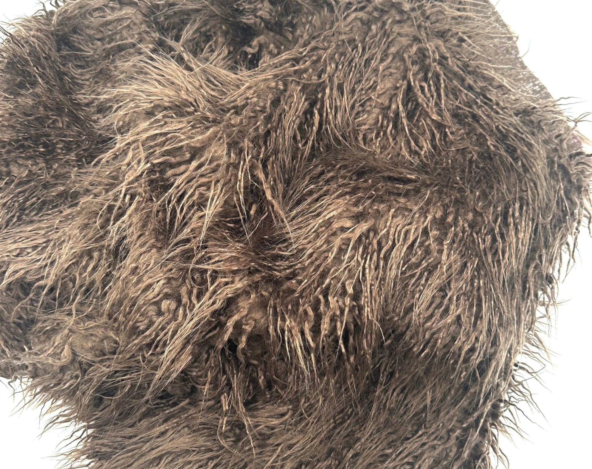 Mongolian Long Pile Faux Fur Fabric By The Yard | Faux Fur | High Quality Fur Fabric By Yard. Choose Colors Below