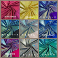 MYSTIQUE - Foggy Foil Metallic Nylon Spandex 4 Way Stretch By Yard. Choose Color Below