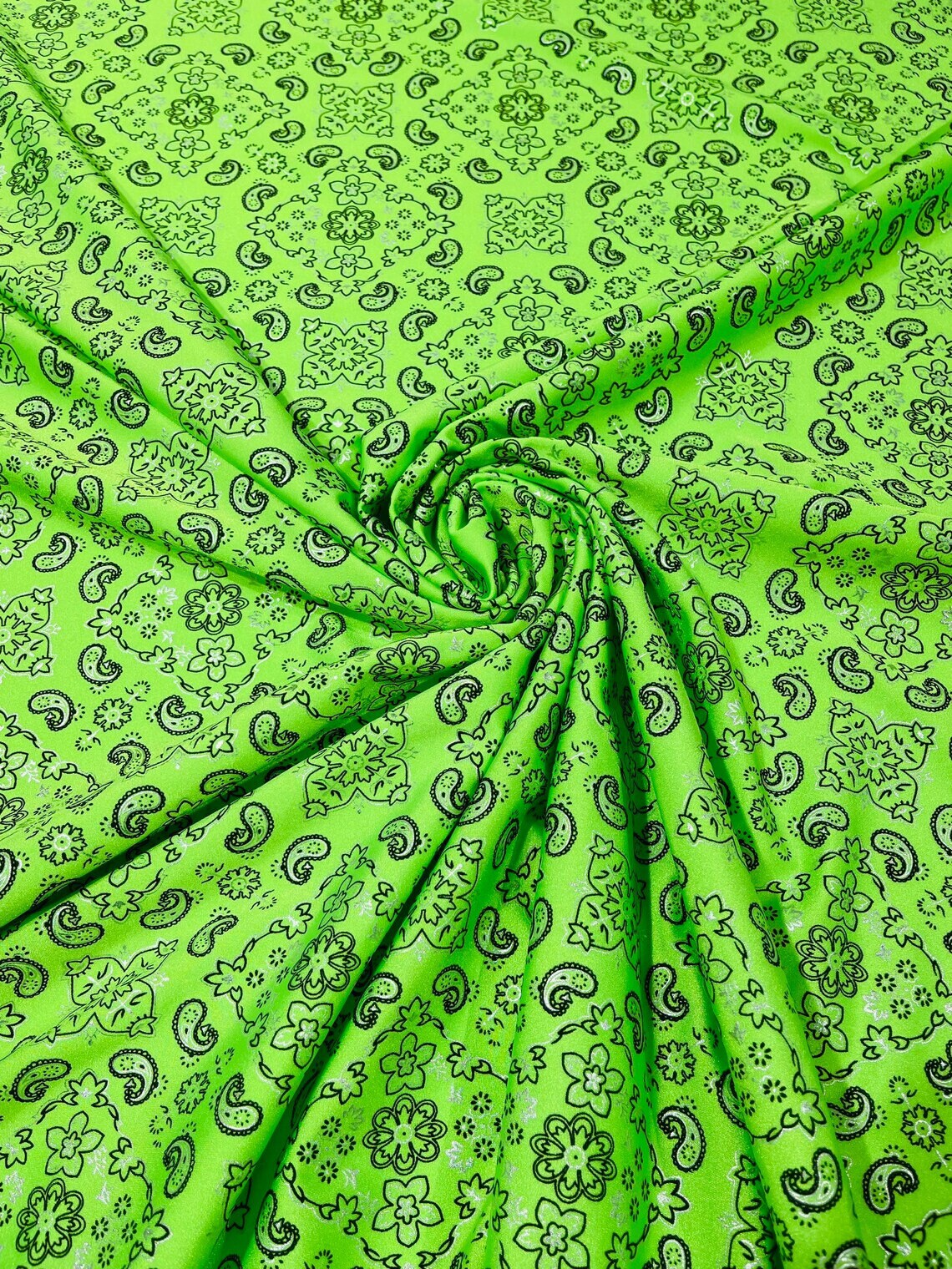 BANDANA - Nylon Spandex 4 Way Stretch By Yard. Choose Color Below