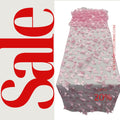 PINK - 3D Butterfly Table Runner - 12" x 90" Mesh Runner for Event Decor, Party, Wedding, Prom
