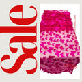 FUCHSIA - 3D Butterfly Table Runner - 12" x 90" Mesh Runner for Event Decor, Party, Wedding, Prom