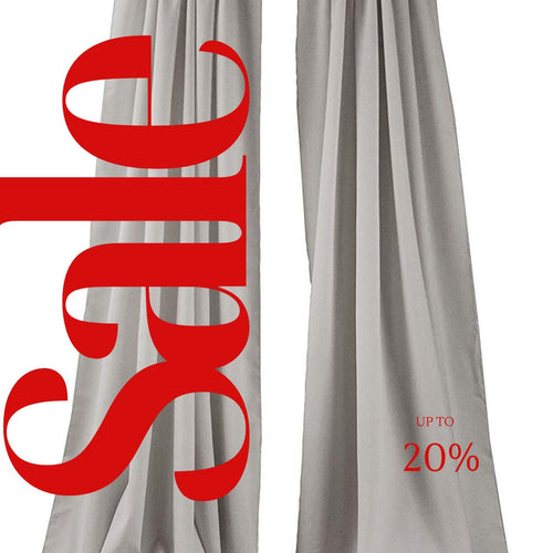 BACKDROPS - SILVER -  Polyester Poplin Backdrop Drape Curtain Panel with 4" Rod Pocket ( , 5 Feet Wide x 9 Feet High (2 Panels)
