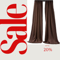 BACKDROPS - BROWN -  Polyester Poplin Backdrop Drape Curtain Panel with 4" Rod Pocket ( , 5 Feet Wide x 9 Feet High (2 Panels)