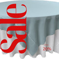 LT BLUE - Polyester Poplin Washable Square Tablecloth, Square Table Cover Fabric Table Cloth Square for Dining, Kitchen, Party.