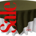 OLIVE - Polyester Poplin Washable Square Tablecloth, Square Table Cover Fabric Table Cloth Square for Dining, Kitchen, Party.
