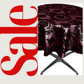 BURGUNDY - Taffeta Flocking Damask Table Rounds for Wedding, Bridal Shower/Baby Shower, Dinner, Special Events/Home Decor.