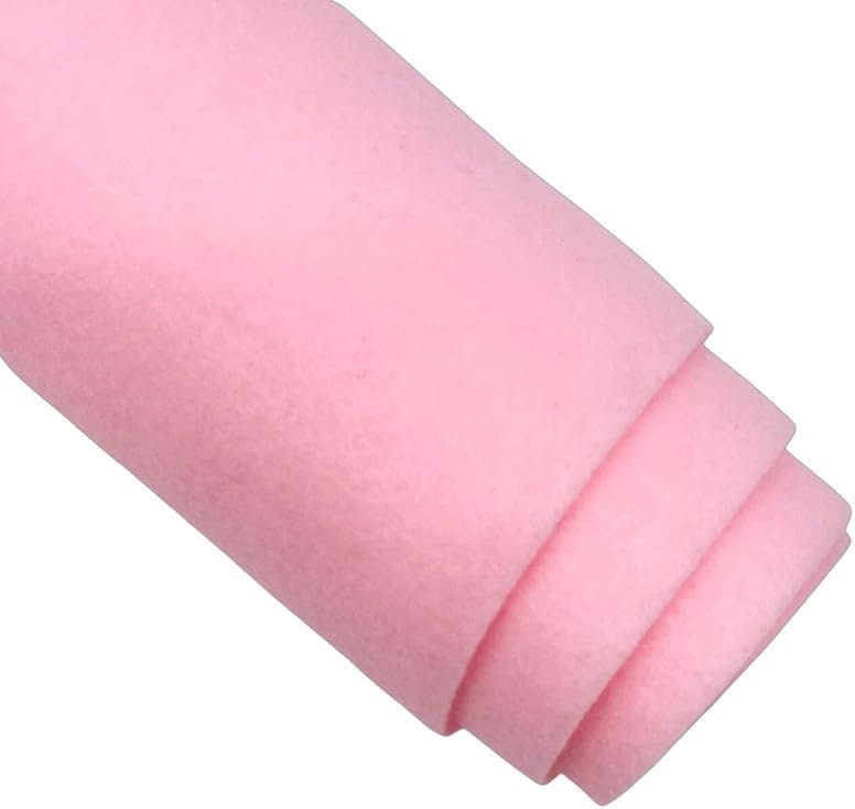 BABY PINK - Craft Felt By Yard 72" Wide Acrylic Felt - Soft and Durable Black Felt Fabric for DIY Arts & Crafts, Decorations and More