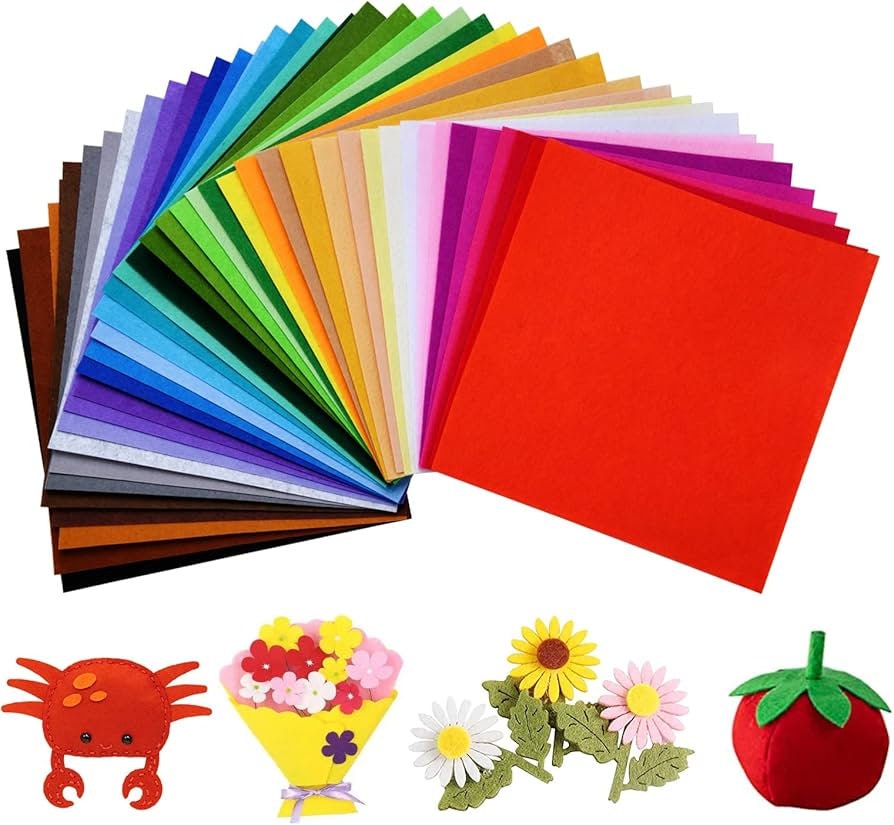 KELLY - Craft Felt By Yard 72" Wide Acrylic Felt - Soft and Durable Black Felt Fabric for DIY Arts & Crafts, Decorations and More