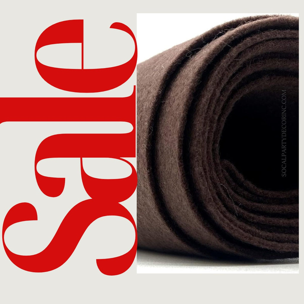 DK BROWN - Craft Felt By Yard 72" Wide Acrylic Felt - Soft and Durable Black Felt Fabric for DIY Arts & Crafts, Decorations and More