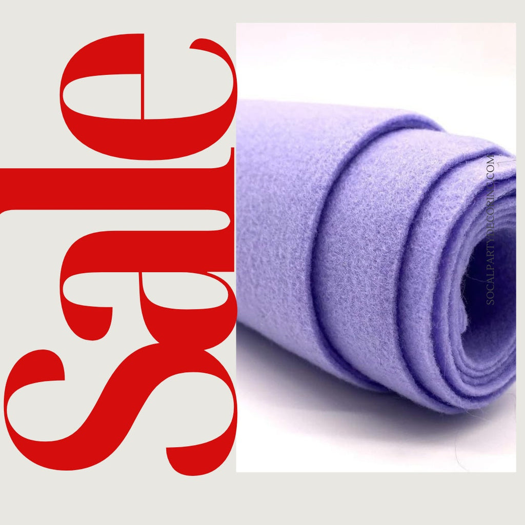 LILAC - Craft Felt By Yard 72" Wide Acrylic Felt - Soft and Durable Black Felt Fabric for DIY Arts & Crafts, Decorations and More