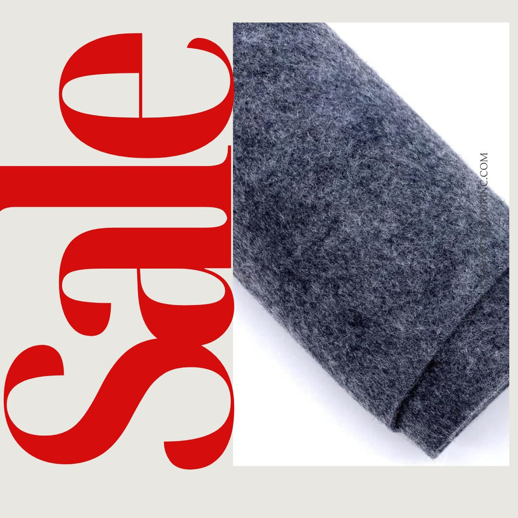 CHARCOAL - Craft Felt By Yard 72" Wide Acrylic Felt - Soft and Durable Black Felt Fabric for DIY Arts & Crafts, Decorations and More