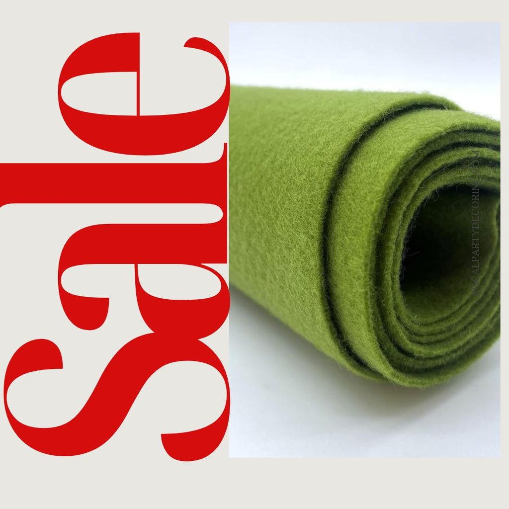 OLIVE - Craft Felt By Yard 72" Wide Acrylic Felt - Soft and Durable Black Felt Fabric for DIY Arts & Crafts, Decorations and More
