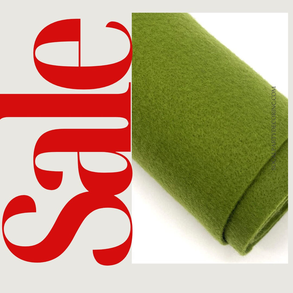OLIVE - Craft Felt By Yard 72" Wide Acrylic Felt - Soft and Durable Black Felt Fabric for DIY Arts & Crafts, Decorations and More