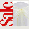 IVORY - Chair Sashes Bows for Wedding Reception Event Banquets Chair Decoration, Dinning Chair Cover Sash Ribbon Tie Back Party Supplies