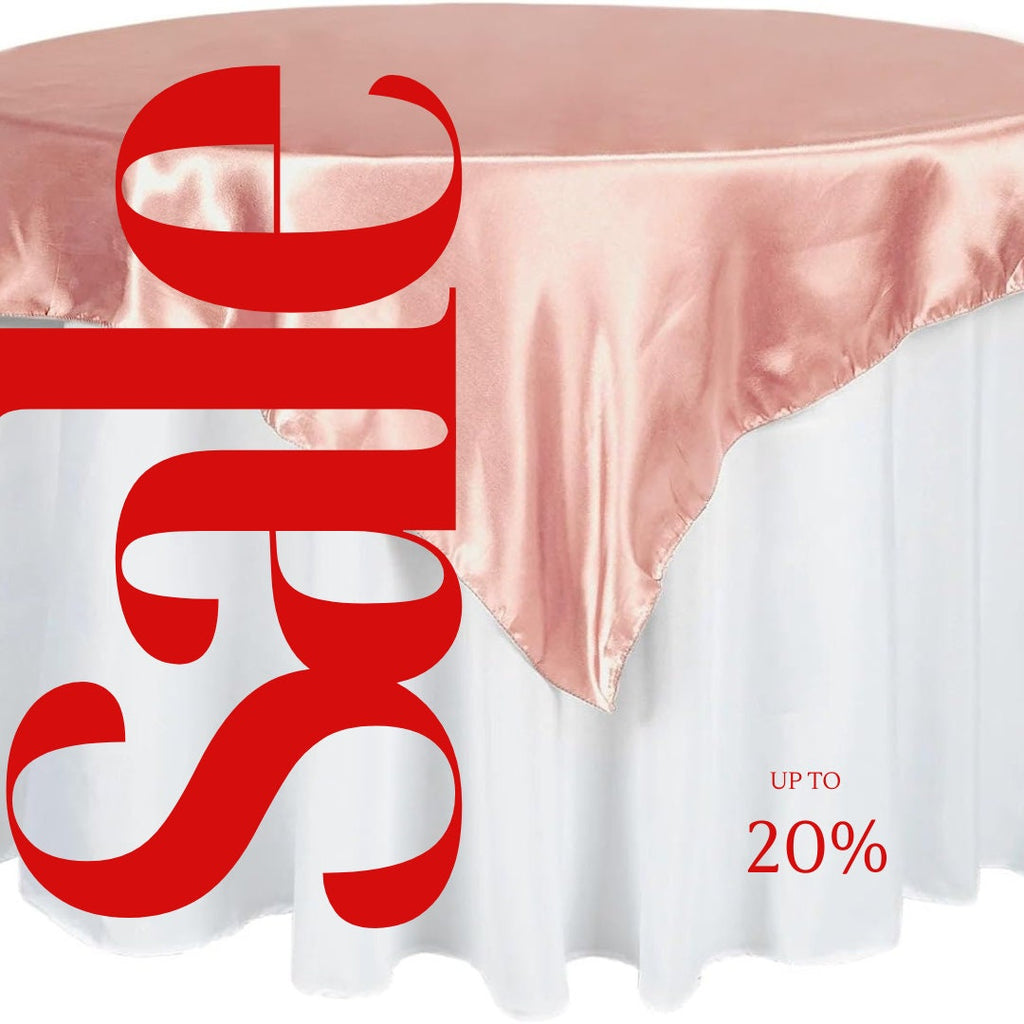 SATIN - BLUSH - Square Tablecloth Overlay - Square Tablecloth, Square Table Cover Fabric  for Dining, Kitchen, Party.