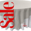 SILVER - Polyester Poplin Washable Square Tablecloth, Square Table Cover Fabric Table Cloth Square for Dining, Kitchen, Party.