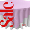 LILAC - Polyester Poplin Washable Square Tablecloth, Square Table Cover Fabric Table Cloth Square for Dining, Kitchen, Party.