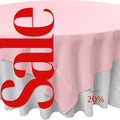 LT PINK - Polyester Poplin Washable Square Tablecloth, Square Table Cover Fabric Table Cloth Square for Dining, Kitchen, Party.