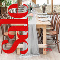 SILVER - Chiffon Table Runner 29" x 108" inch Perfect for Party Sweetest Day Wedding Anniversary Decorations Valentines Day Runners.
