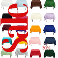 Polyester Poplin Washable Square Tablecloth, Square Table Cover Fabric Table Cloth Square for Dining, Kitchen, Party. 30 Colors Available