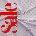 LILAC - Polka Dot Snuggle Minky Soft Fabric Decorative Crafts Dress Fabric Sold By Yard.  60” Wide | Ultra Soft Fabric.
