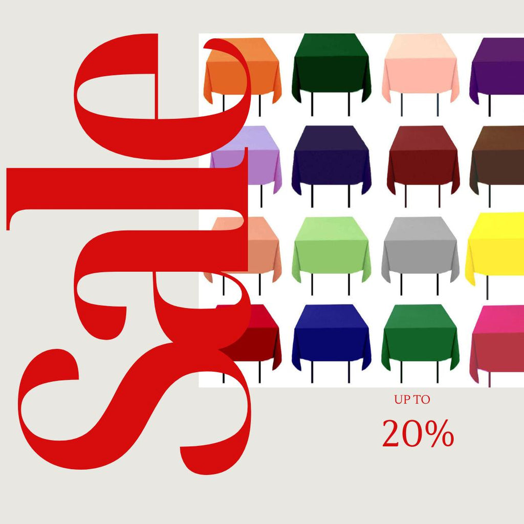 Polyester Poplin Washable Square Tablecloth, Square Table Cover Fabric Table Cloth Square for Dining, Kitchen, Party. 30 Colors Available
