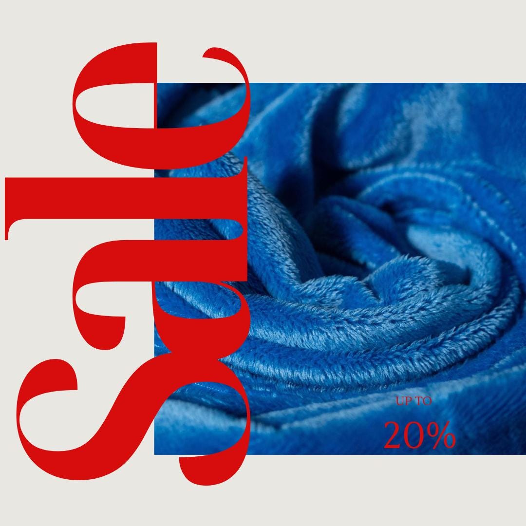 ROYAL BLUE - Snuggle Minky Soft Fabric Decorative Crafts Dress Fabric Sold By The Yard.  60” Wide | Ultra Soft Fabric | 3.mm Pile.