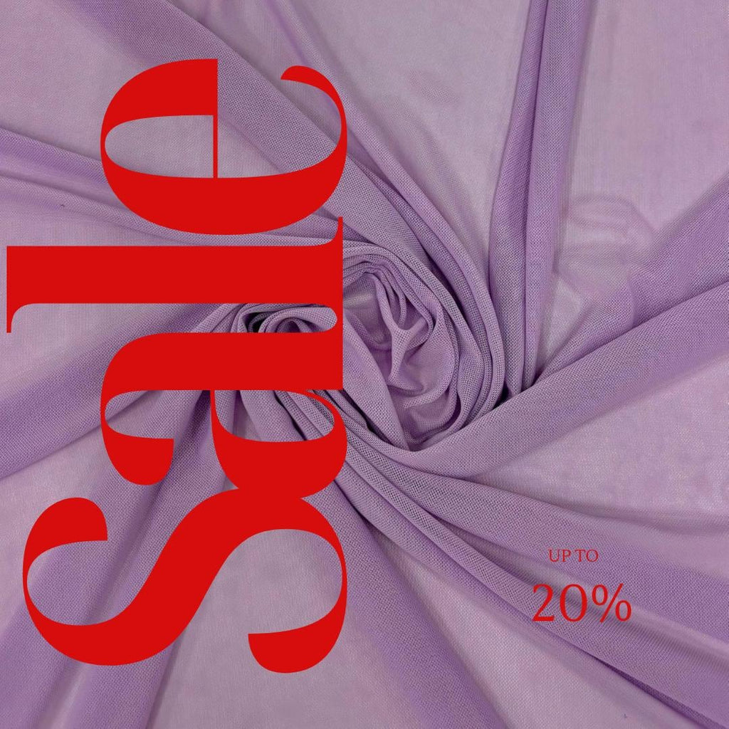 Power Mesh Fabric  - LAVENDER - Nylon Lycra Spandex 4 Way Stretch Fabric 58"/60" By Yard.