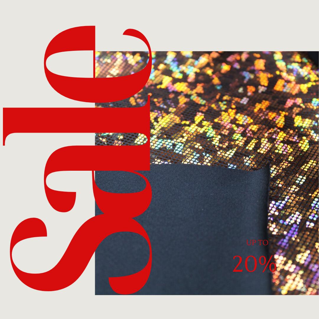 Orange/Black Shattered Glass Spandex - 4-Way Stretch Fabric By The Yard - 60" Wide Spandex Fabric - Thick and Heavy Spandex Fabric
