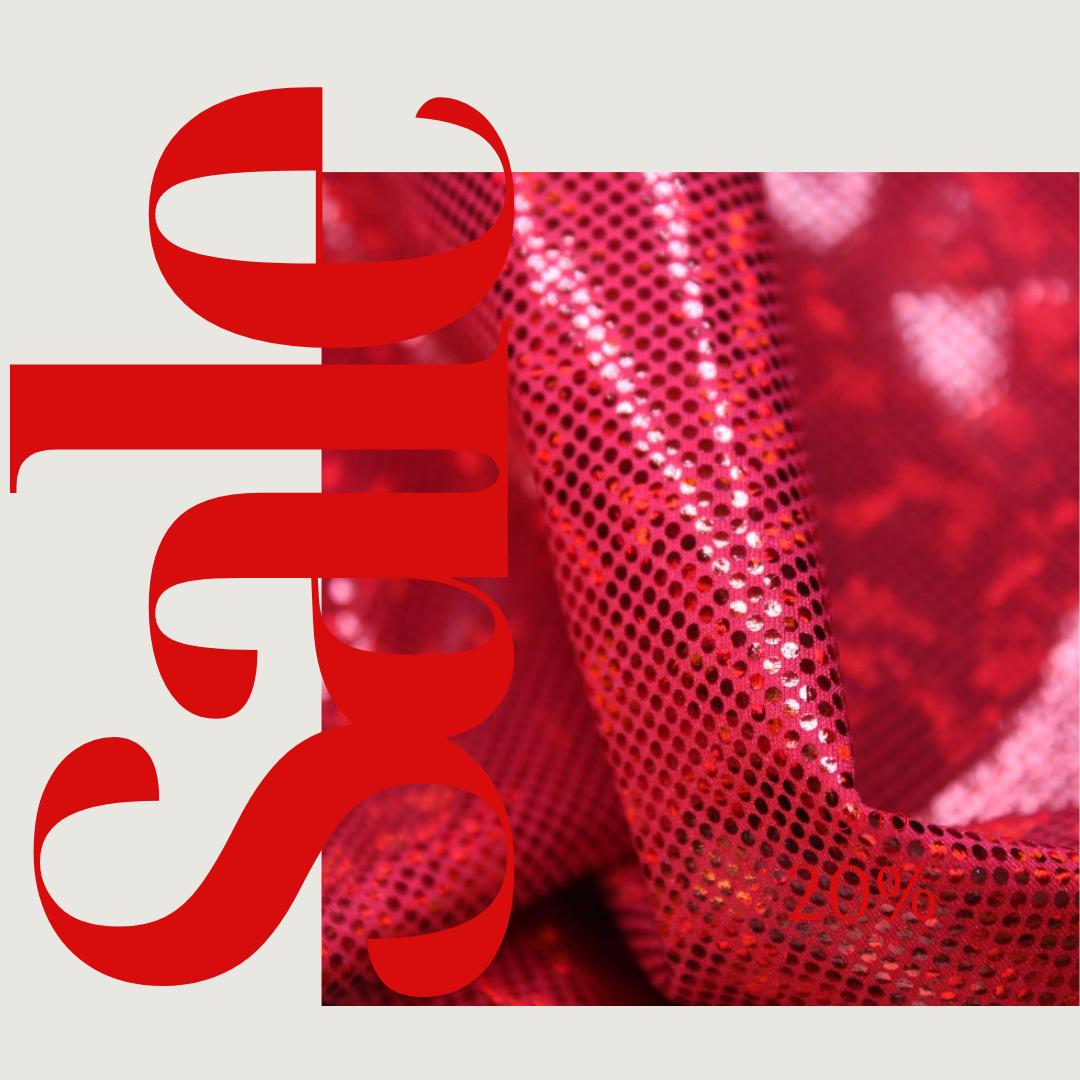 Red Shattered Glass Spandex - 4-Way Stretch Fabric By The Yard - 60" Wide Spandex Fabric - Thick and Heavy Spandex Fabric