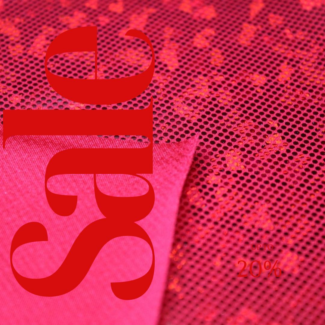 Red Shattered Glass Spandex - 4-Way Stretch Fabric By The Yard - 60" Wide Spandex Fabric - Thick and Heavy Spandex Fabric