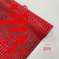 Glossy Two Tone Gator Fake Leather Upholstery - RED/BLACK - 3-D Crocodile Skin Texture Faux Leather  Vinyl/54" By Yard