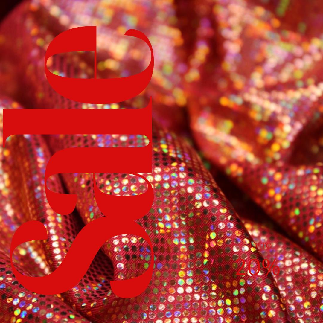 Orange/Red Shattered Glass Spandex - 4-Way Stretch Fabric By The Yard - 60" Wide Spandex Fabric - Thick and Heavy Spandex Fabric