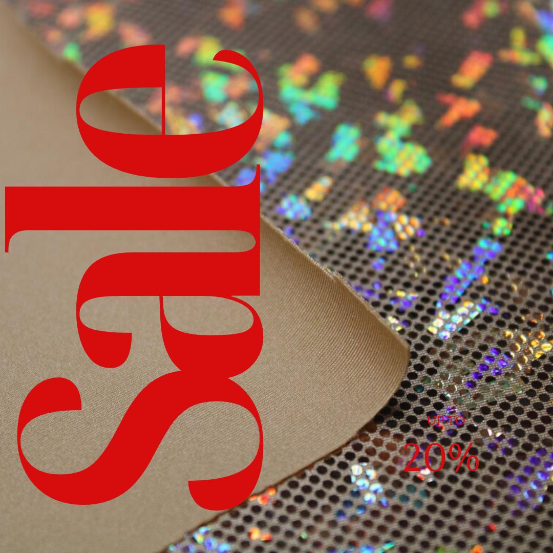 Gold Shattered Glass Spandex - 4-Way Stretch Fabric By The Yard - 60" Wide Spandex Fabric - Thick and Heavy Spandex Fabric