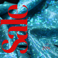 Teal Shattered Glass Spandex  - 4 Way Stretch Fabric By The Yard - 60" Wide Spandex Fabric - Thick and Heavy Spandex Fabric