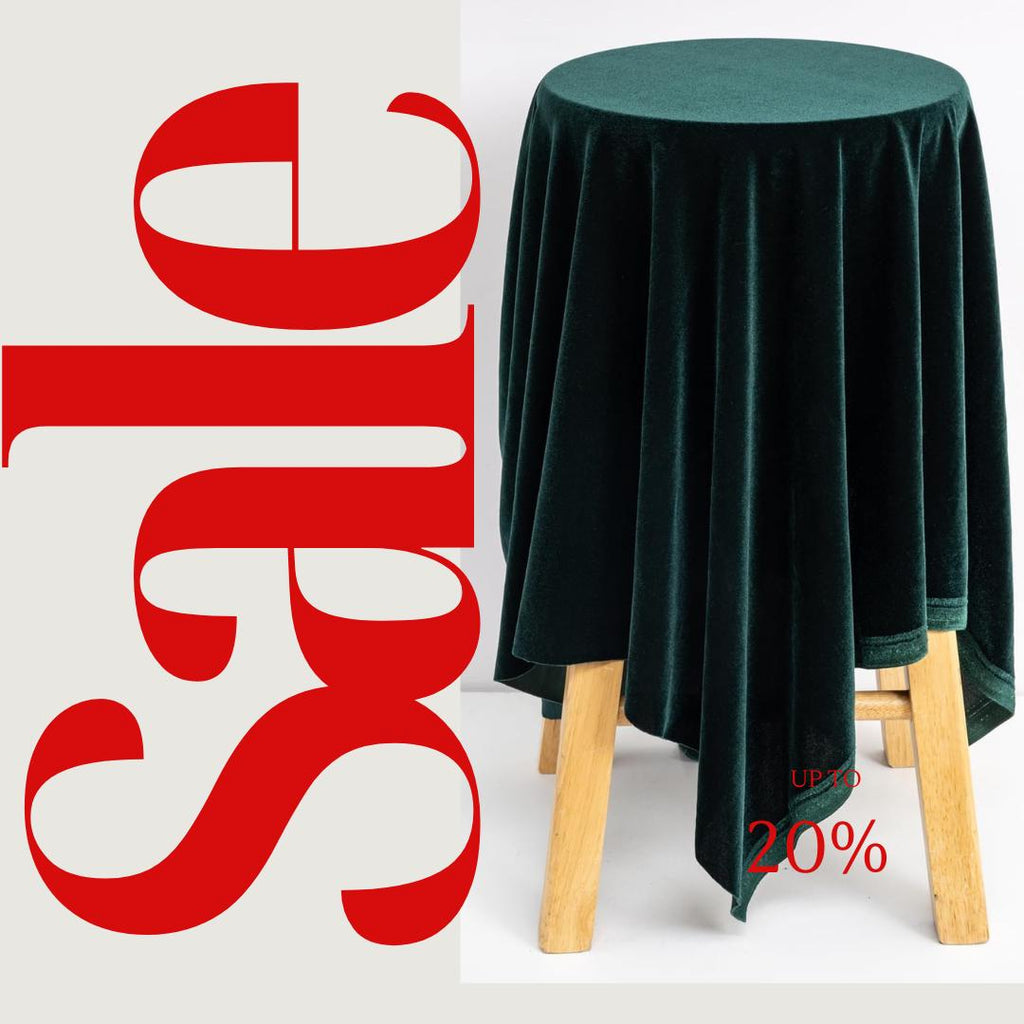 Stretch Velvet Tablecloth - HUNTER -  Luxurious Elegant Table Cover in Beautiful for Weddings, Parties, Baby Showers and Events. Choose Size