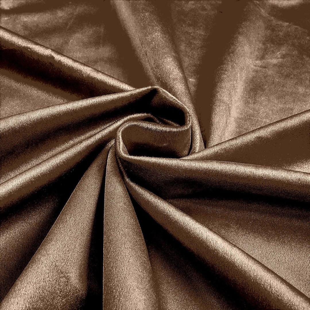 Plush Non Stretch Velvet Fabric by Yard - KHAKI - 60" Wide | Plush Velvet For Christmas, Apparel, Cosplay, Curtains. & Decoration