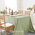 Royal Velvet Tablecloth - SAGE - Luxurious Rectangular Table Cover for Weddings, Parties, Baby Showers and Events. Choose Size Below