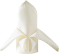 IVORY -Poly Poplin Napkin - 18" X 18" - Cloth Napkins, Washable Reusable Napkins,Wrinkle Resistance Napkins for Dinner, Wedding, Parties