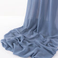 CHIFFON FABRIC - DUSTYBLUE -Polyester Soft Light Weight, Sheer, See Through Chiffon Fabric Sold By The Yard.