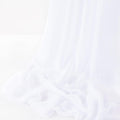 CHIFFON FABRIC - WHITE - Polyester Soft Light Weight, Sheer, See Through Chiffon Fabric Sold By The Yard.