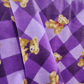 Teddy Bear Print - Anti Pill Theme Fleece Fabric, 60” Inches Wide – Sold By The Yard Lavender