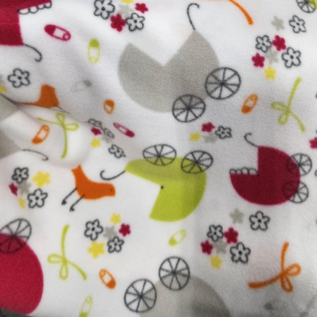 Multi Color Strollers Print - Anti Pill Theme Fleece Fabric, 60” Inches Wide – Sold By The Yard