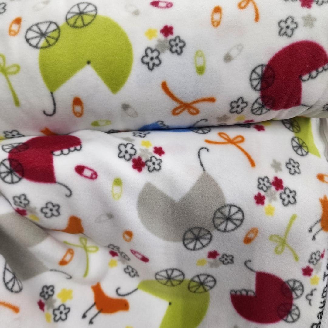 Multi Color Strollers Print - Anti Pill Theme Fleece Fabric, 60” Inches Wide – Sold By The Yard
