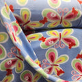 Blue Butterflies Design Print - Anti Pill Theme Fleece Fabric, 60” Inches Wide – Sold By The Yard