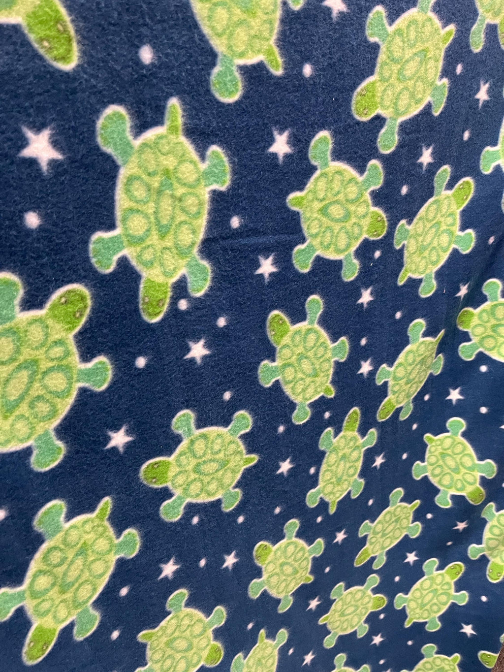 Green Turtles  Print - Anti Pill Theme Fleece Fabric, 60” Inches Wide – Sold By The Yard