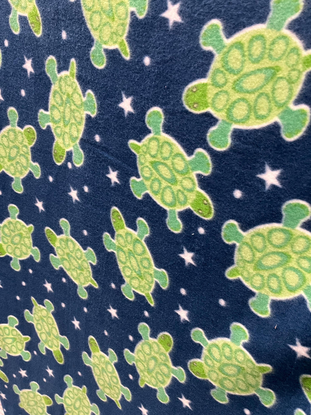 Green Turtles  Print - Anti Pill Theme Fleece Fabric, 60” Inches Wide – Sold By The Yard