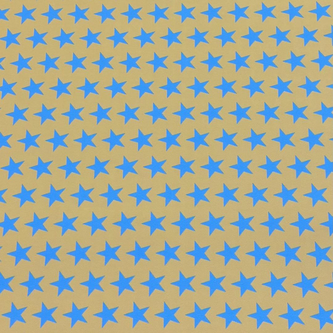 Black-light Reactive Orange and Lavender Star - 4 Way Stretch Fabric By The Yard - 60" Wide Spandex Fabric - Thick and Heavy Spandex Fabric